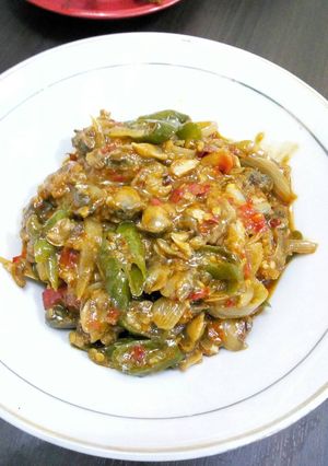 Foto resep Kerang Kupas Saos Padang