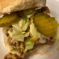 A picture of Big Mac sloppy joe.