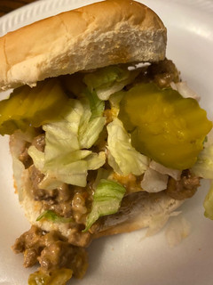 A picture of Big Mac sloppy joe.