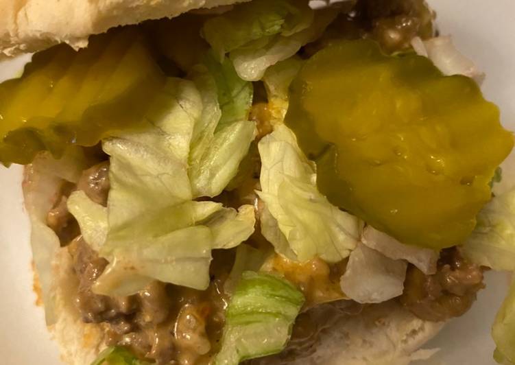 Steps to Make Any-night-of-the-week Big Mac sloppy joe