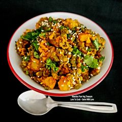 A picture of French Beans Peanuts Coconut Nutty & Crunchy Curry.