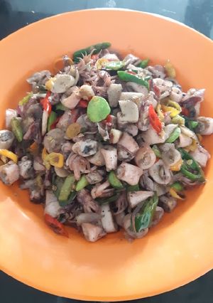 Foto resep Oseng Cumi Asin Simple