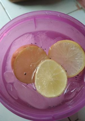Foto resep Es lemon selasih
