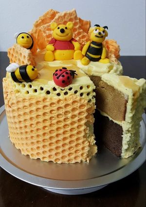 Hình của món Bánh cafe sô cô la Tổ Ong.