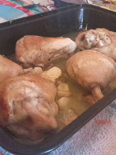 Una foto de Pollo a la sidra