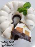 Puding Buah Lapis Coklat