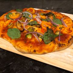 A picture of Homemade Veggies Pizza.