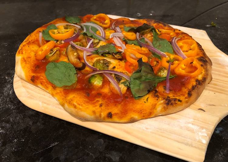 Simple Way to Prepare Perfect Homemade Veggies Pizza