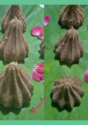A picture of Chocolate Modak (parle biscuit chocolate modak).
