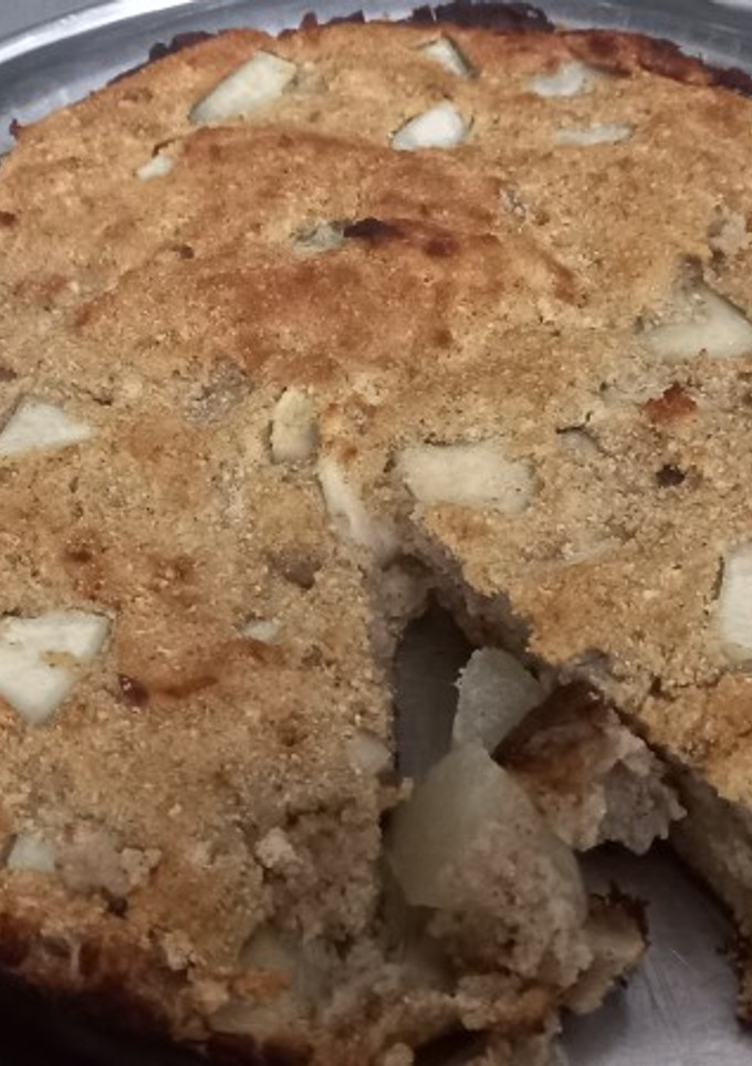 Una foto de Torta de peras sin azúcar ni harina