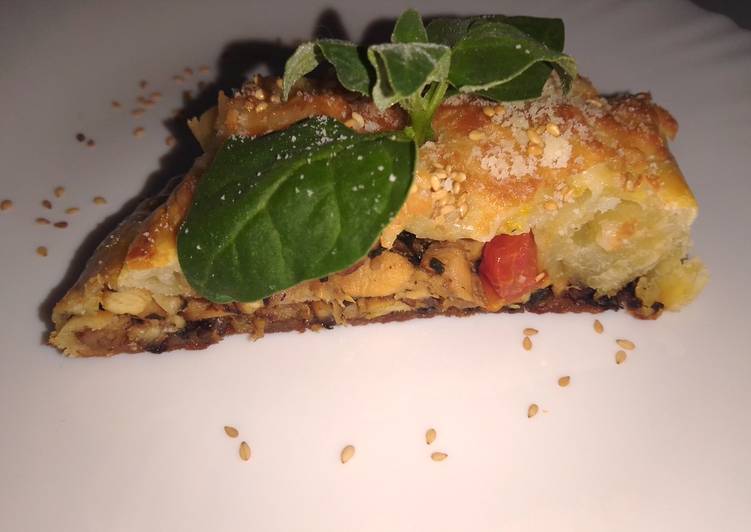 Calzone de Frango com Espinafres