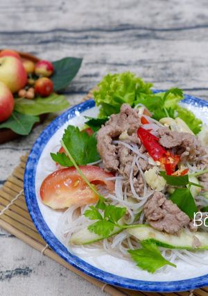 Hình của món Gỏi Miến Thịt Bò Thái Lan.