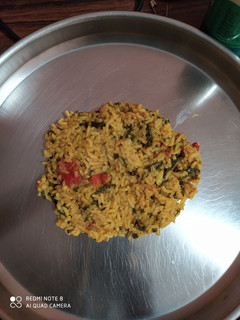 பாலக் கீரை சாதம்(palak rice recipe in tamil) செய்முறை முக்கிய புகைப்படம்
