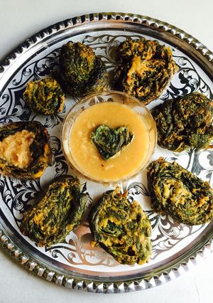 A picture of FRYdays: Roll-up Saheena and Sour Cherry Chutney.