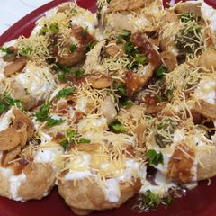 A picture of Dahi Puri Chat.