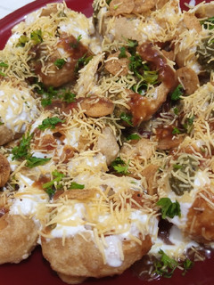A picture of Dahi Puri Chat.
