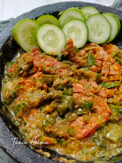 Foto resep Tempe Penyet Sambal Ijo