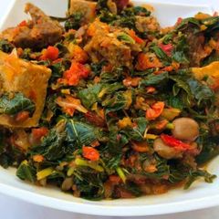 A picture of Nigerian Efo Riro.