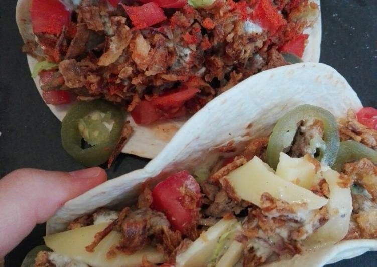 Tacos estilo americano picantes