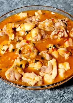 Una foto de Pollo thai sweet chilli thailandes