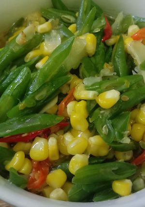 Foto resep Tumis buncis jagung manis
