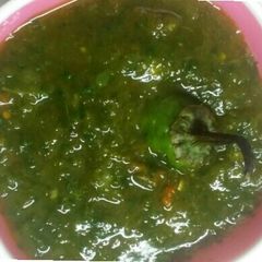 A picture of Mint coriander chutney.