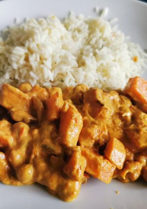 Une photo de Pois chiche sauce cacahuète