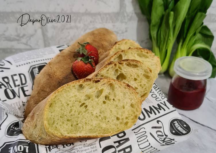 Masakan Unik Pakcoy Ciabatta Roti Sehat tanpa Ulen Nikmat Lezat