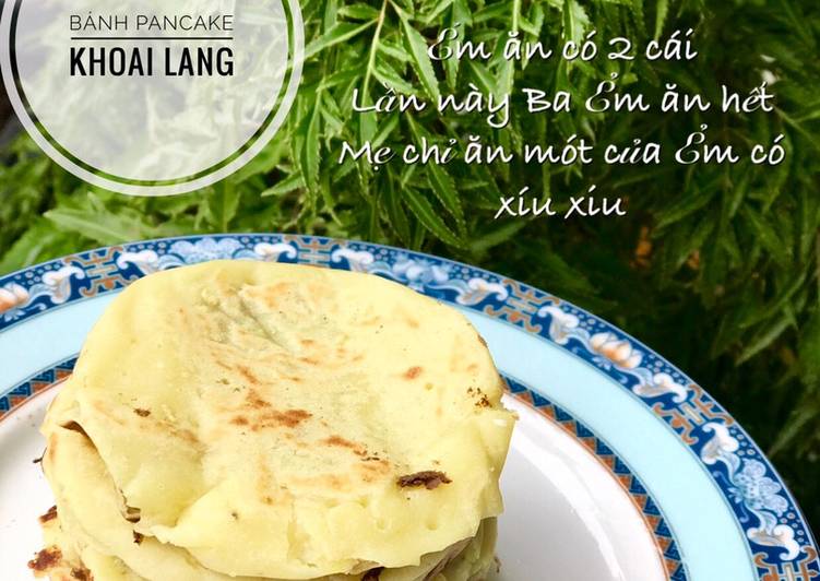 Ăn dặm- bánh pancake làm từ khoai lang