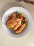 ข้าวผัด: อกไก่ปาปริก้า