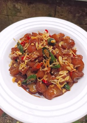 Foto resep Oseng Kikil Cabai Hijau