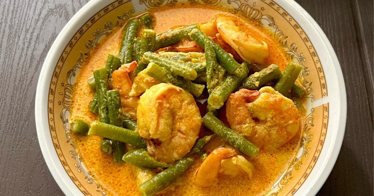 Resep Gulai Udang Kacang Panjang Khas Riau Dengan Bahan Sederhana