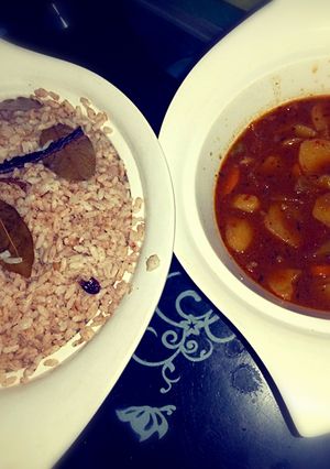 A picture of Cinnamon rice.
