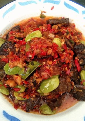 Foto resep Paru mercon pete