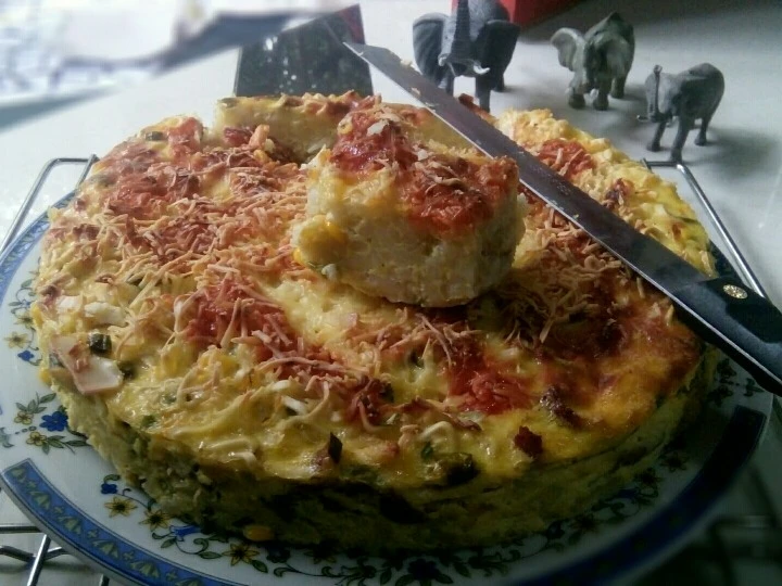 Easy Steps to Make Recipes Schotel Mie Ayam Sayur the Delicious Delicious.