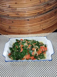 Foto resep Tumis Daun Bluntas mix Wortel