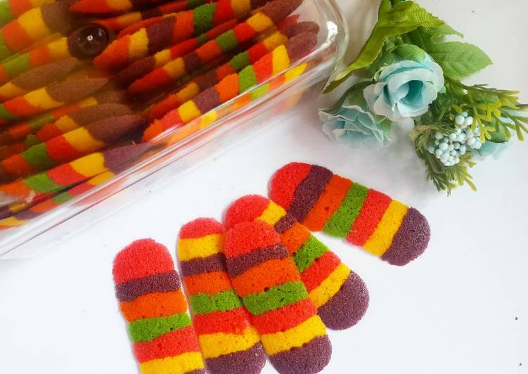 Resep: Untuk Mencoba Di RumahLidah Kucing Rainbow