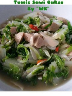 Foto resep Tumis sawi bakso