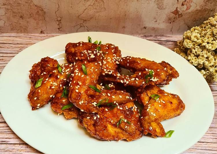 Cara Gampang Masak Koren spicy wings simple yang Menggugah Selera
