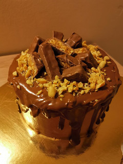 Snickers torta recept fotója