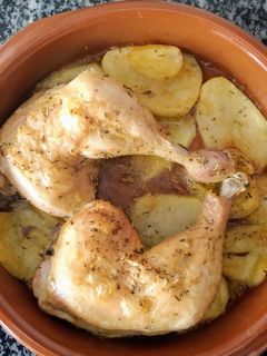 Una foto de Pollo al horno