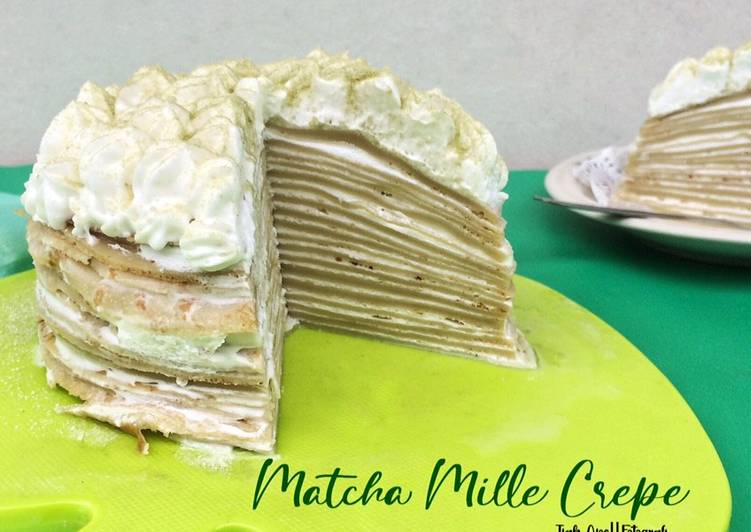 Resep Matcha Mille Crepes Cake, Enak