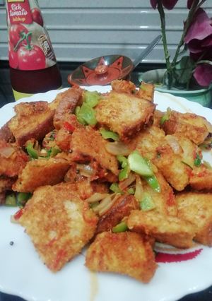 A picture of Bread Masala Upma.