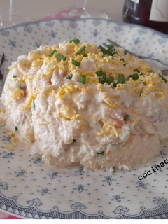 Una foto de Ensaladilla de coliflor triturada