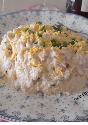 Una foto de Ensaladilla de coliflor triturada