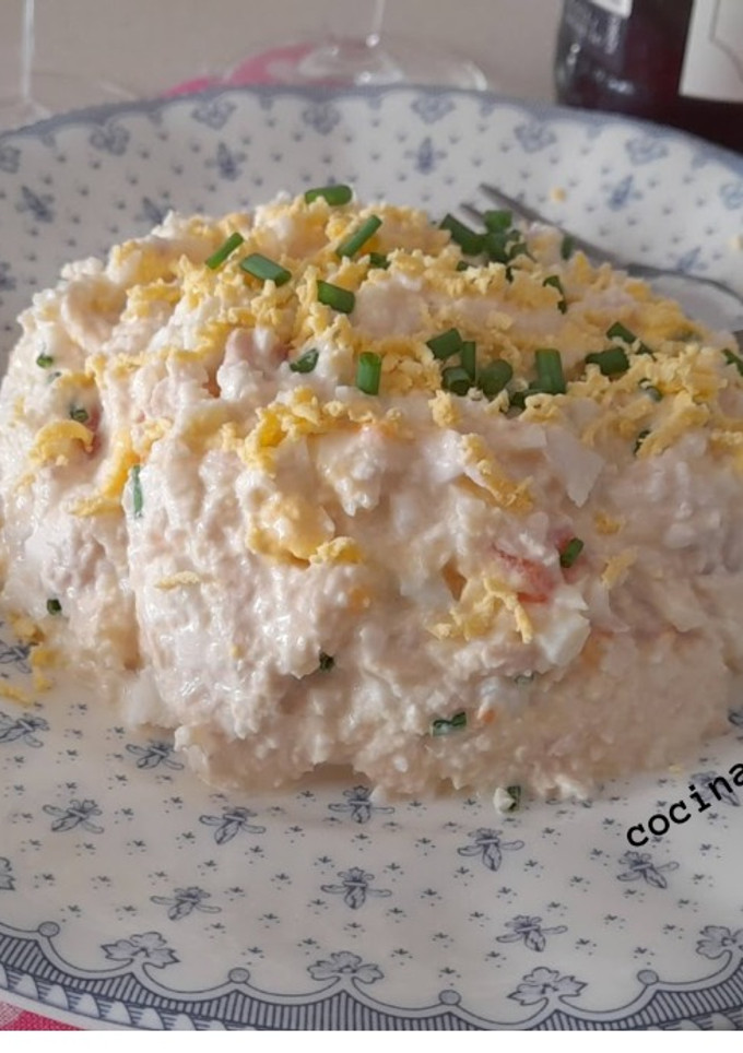 Una foto de Ensaladilla de coliflor triturada