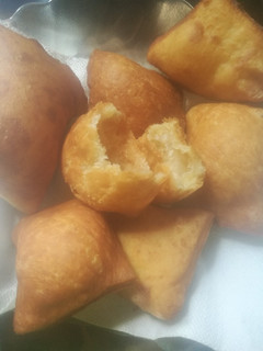 A picture of Mandazi's.
