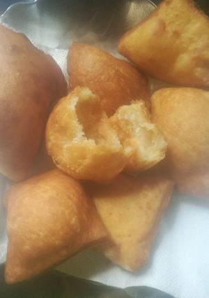 A picture of Mandazi's.