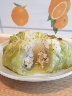 狗狗鮮食~點心年菜,開運白菜卷 的食譜成品照片