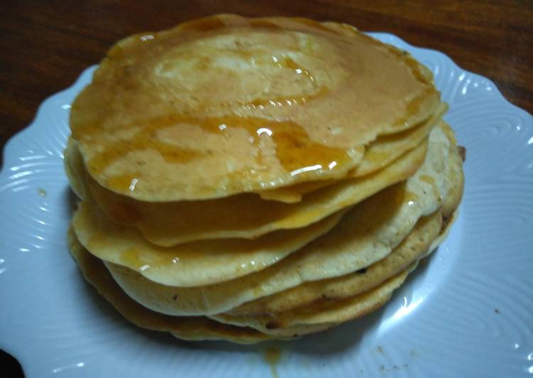 Steps to Make Homemade Fluffy blueberry pancakes